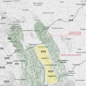 territorio di produzione del verdicchio di Matelica doc